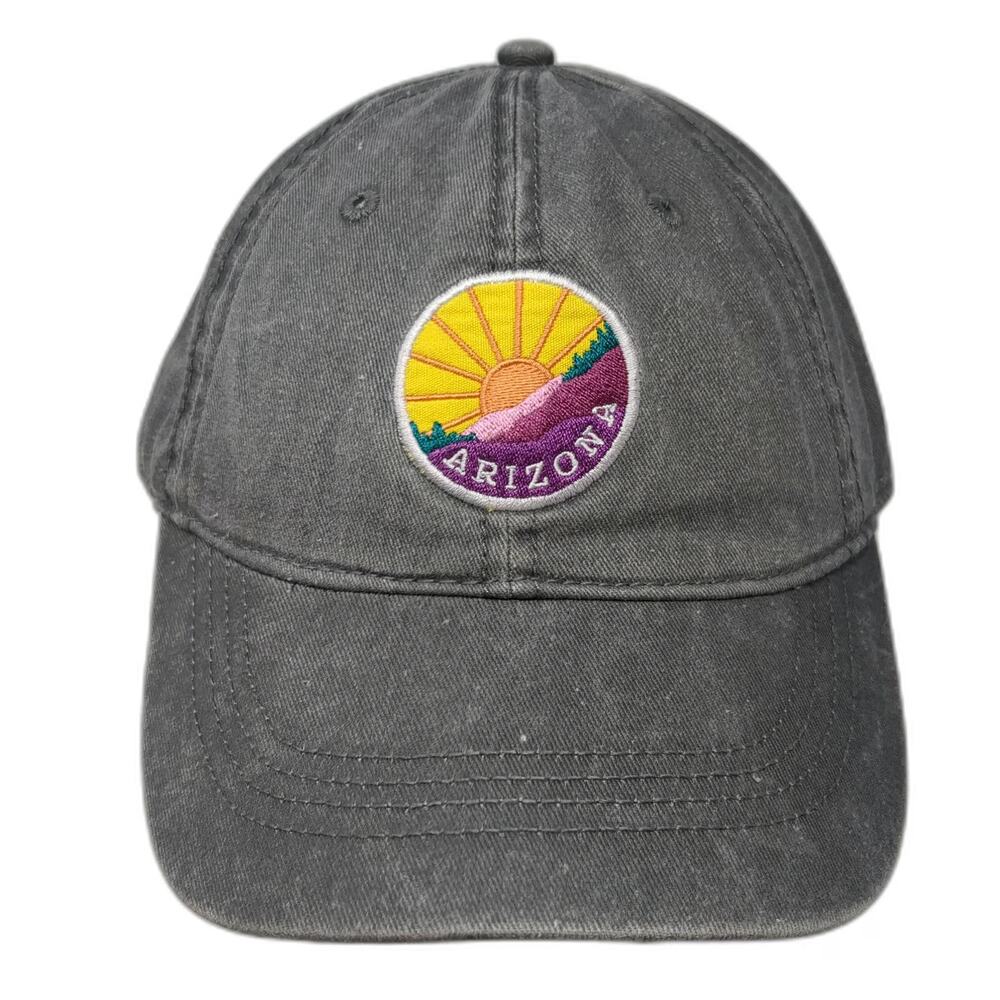 Home Free Arizona Baseball Cap Gray One Size Slideback Heart Sun Mountain Hat